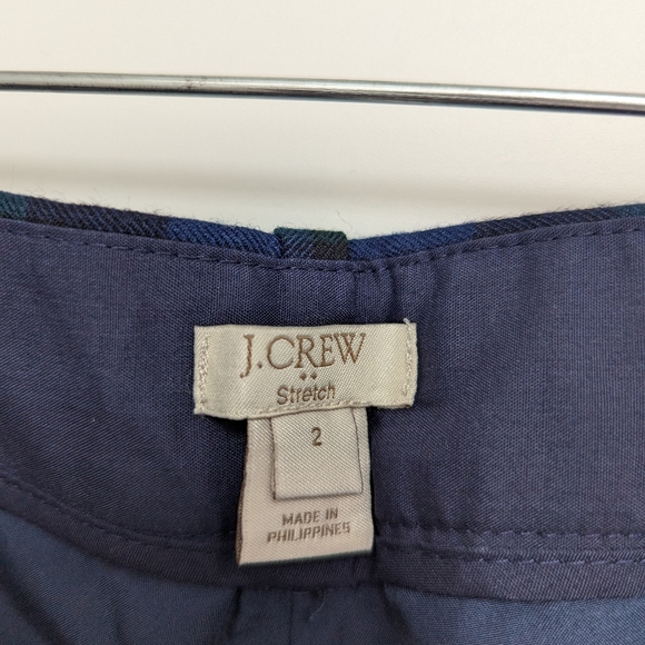 J.Crew Women's Blue and Green Trousers - Picture 3 of 11